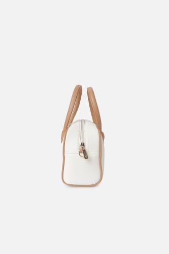 Women White Textured Casual Sling Bag