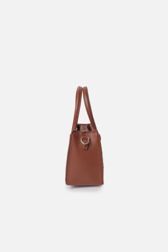 Women Brown Patterned Casual Sling Bag