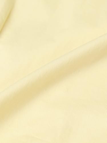 The Souled Store Tailored Solids: Lemon Tonic Women and Girls Full Length Spread Collar Yellow Embroidered Cotton Slim Fit Stretch Fabric Shirt for Formal Wear and Business Casual