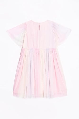 Allen Solly Girl's Cotton Modern Below The Knee Dress (AGDRKRGFT15075_Pink