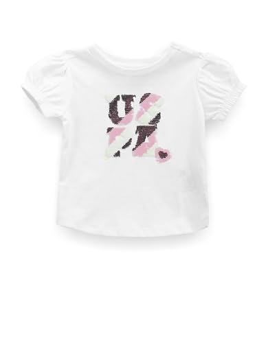 U.S. POLO ASSN. Girls Flip Sequin T-Shirt White