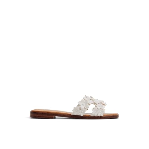 Aldo ITSANDAL White Ladies Flat Sandals