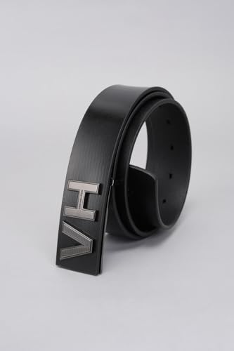 Men Black Solid Formal Belt