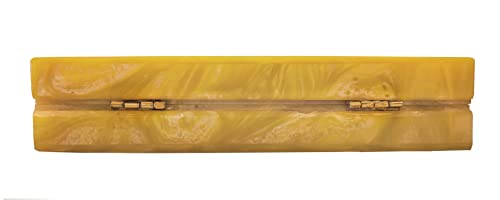 DUCHESS Yellow Smiley marble Resin Clutch for girls and women