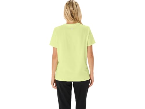 ASICS Womens Huddle Yellow Training CORE Stripe Graphic TEE - XS (2032D151.751)