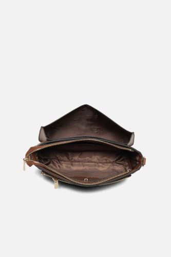 Women Brown Print Casual Sling Bag