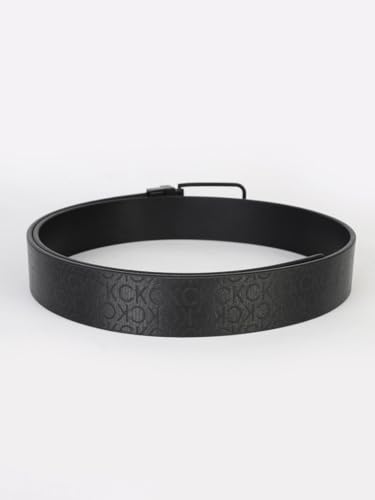 Calvin Klein Logo Patterend Black Classic Belt