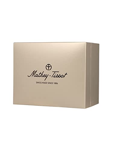 Mathey-Tissot Stainless Steel Analog Blue Dial Women Watch-D152Abu, Silver Band