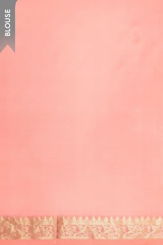 Taneira Women Pink Silk Viscose Cutwork Banaras Inspired Design Saree with Unstitched Blouse Piece (SAPH02AA0402-Pink)