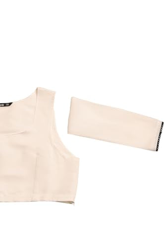 Soch Womens Off White Chanderi Botanical Co-Ord Set With Machine Embroidery