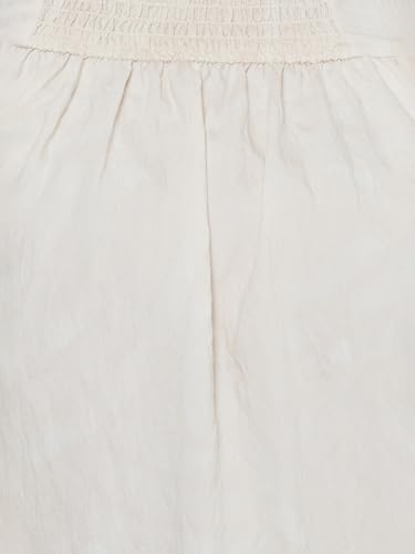 Max Women Printed A-line Dress (White_XL)
