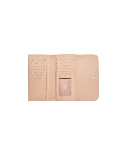 Guess Rose Petal Printed Snap Button Abbas Slim Tri-Fold Wallet