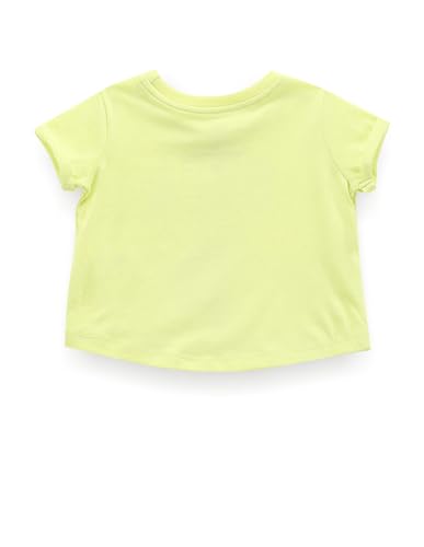 U.S. POLO ASSN. Girls Brand Print Cotton T-Shirt Light Green