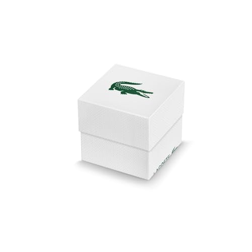 Lacoste Mini Crocodelle Women’s Quartz Watch - Minimalist Three-Hand Timepiece, Mesh Bracelet, Sunray Dial with Crocodile Logo, Polished Case and Bezel, Modern Design - Gift for Her 28mm, Dark Green