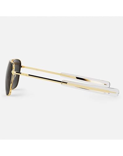 HAZON Premium Metal TAC Polarized Sunglasses | UV Protection Sunglasses | Light Weight, Durable, High Finish, Premium Looks | TR90 Sunglasses | Men & Women | Medium | MTHQ (Gold)