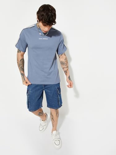 Max Men's Regular Fit T-Shirt (UBCKHS711CT_Blue