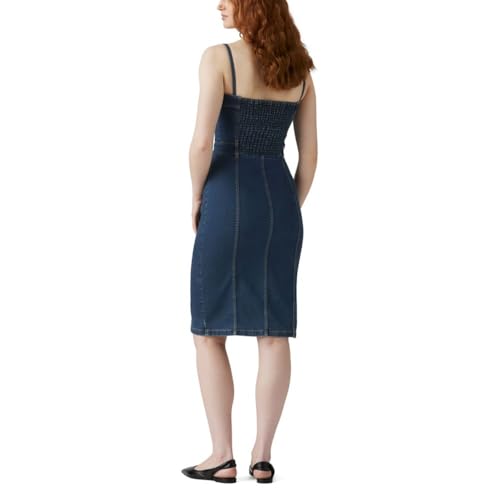 Levi's Womens Denim Bustier Dress, Upper East Side (Stretch), X-Large