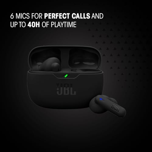 JBL Wave Beam 2 Ear Buds Wireless BluetoothV5.3, Active Noise Cancellation Earbuds,Multi Connect, App for Customized Extra Bass Eq, Relax Mode,Speed Charge, 40H Playback, Fast Pair,4 Mics,IP54(Pink)