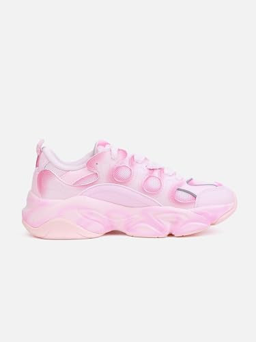 XTEP Cherry Pink Solid Retro Casual Shoes for Women -Euro 38
