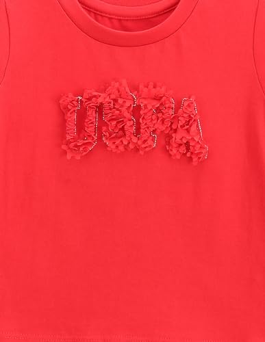 U.S. POLO ASSN. Kids Regular fit Cotton Appliqued Short Sleeves Crew Neck T-Shirts (UGTSH0362_Red_11-12Y)