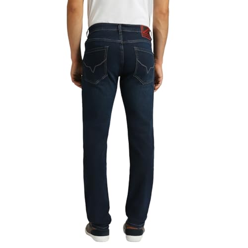 Pepe Jeans Men's Mid Rise Slim Fit Jeans Blue