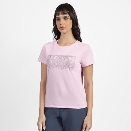 Skechers Women's Rhinestone Cascade Modern TEE (TS150A-WPK_L)