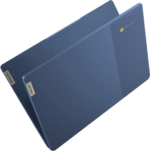 Lenovo IdeaPad Slim 3 14" Chromebook Laptop (14" FHD Touchscreen, 8-Core MediaTek Kompanio 520, 4GB RAM, 128GB(64GB eMMC+64GB SD)), Webcam, 13.5-Hrs Long-Battery Life, IST Card, Chrome OS, Abyss Blue