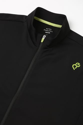 Men Black Solid Casual Jacket
