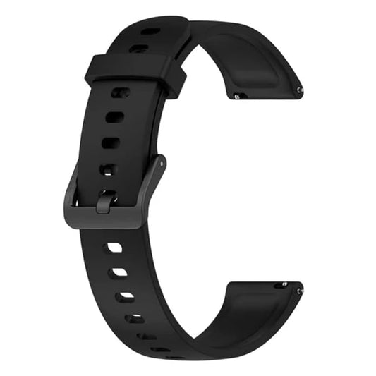 Meyaar Strap Band Only Compatible With realme Band 2 (Not For Any other Brand Watch) : (Tracker Not Included) (Strap Only) (Silicone (Black))
