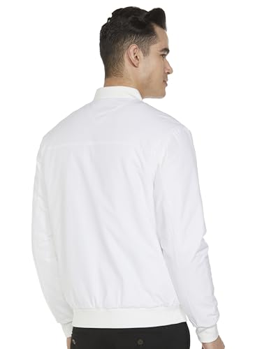 U.S. POLO ASSN. Mens Light Padded Bomber Jacket Full Sleeve Jackets (USJCKS055_WHITE_XXL)