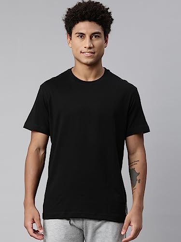 Levi's Men's Cotton Plain Regular Fit T-Shirt (Pr679313_Black L)