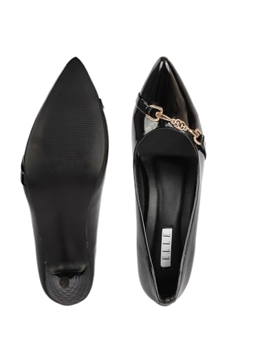 ELLE Women Pump,Black,UK-8