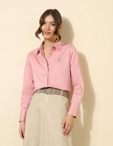 U.S. POLO ASSN. Women's Regular Fit Shirt (UWSS25SHT214