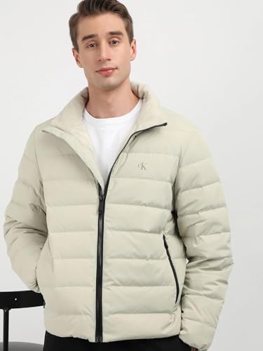 Calvin Klein Jeans Solid Regular Fit Polyester Jacket