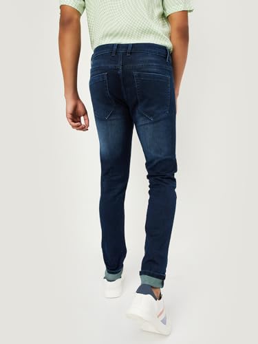 Max Men's Skinny Jeans (DMCSKFE2301KDDARK Blue_Dark