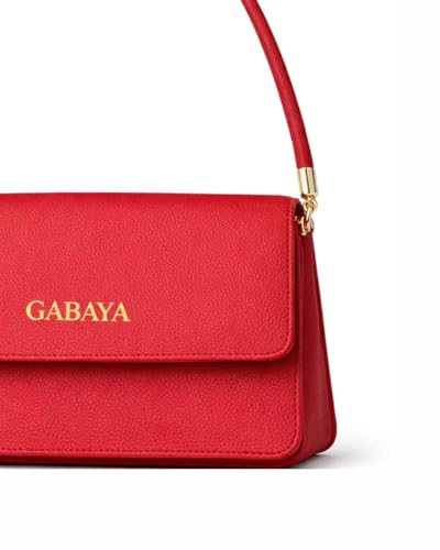 GABAYA Rovelle Vegan Leather Shoulder Bag for Women | Slim Baguette Handbag | Elegant Minimalist Purse for Party, Evening & Daily Use