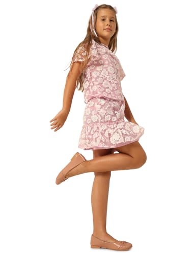 VERO MODA Girls Polyester Purple Flare Skirt