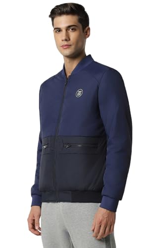 Van Heusen Men Purple Print Casual Jacket
