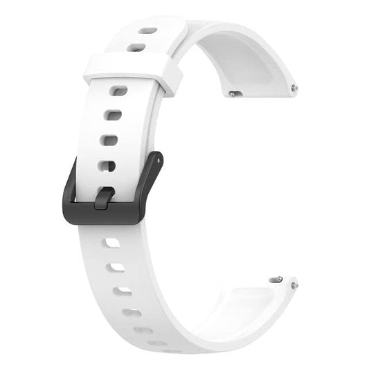 Meyaar Strap Band Only Compatible With realme Band 2 (Not For Any other Brand Watch) : (Tracker Not Included) (Strap Only) (Silicone (White))
