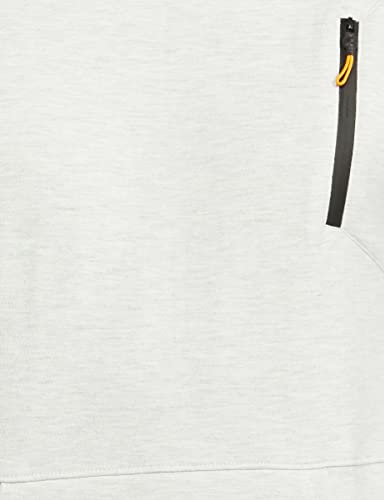 Fusefit Men's Fleece Round Neck Sweatshirt (FFA-MT060-03_GREY MEL_S)