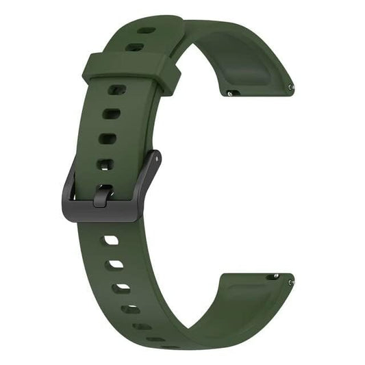 Meyaar Strap Band Only Compatible With realme Band 2 (Not For Any other Brand Watch) : (Tracker Not Included) (Strap Only) (Silicone (Green))