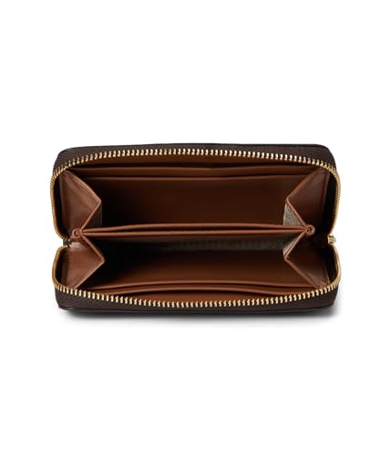 Michael Kors Jet Set Small Zip Around Card Case Brown/Acorn One Size