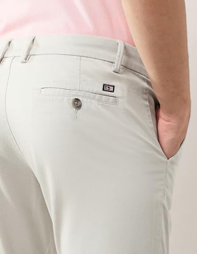 Arrow Sports Men's Mid Rise Slim Fit Trousers (ASAETRO2962_Beige_30)
