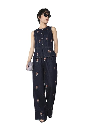 ONLY Women's Straight Jeans (9021519-Dark Blue Denim_Dark