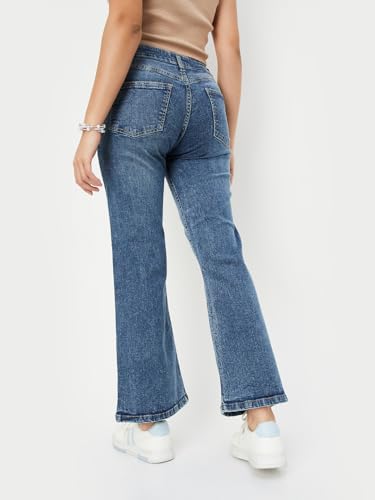 Max Women's Regular Jeans (BURTON1D_MID Blue