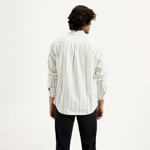 Levi's Men's Striped Slim Fit Shirt Multicolour