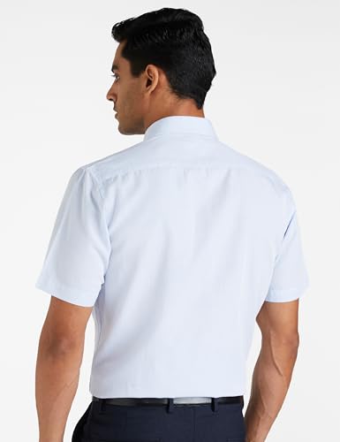 Allen Solly Men's Solid Slim Fit Shirt (ASSHQSPP839566_Light Blue