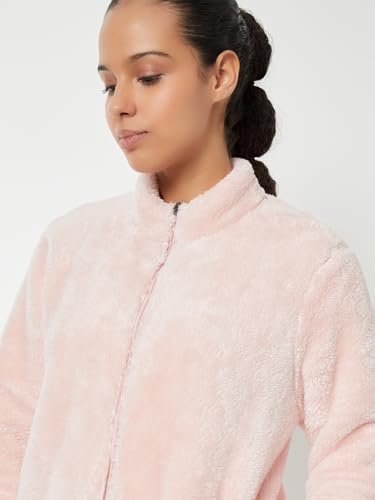 Max Women Teddy Jacket(Pink_XL)