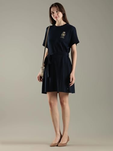 Cotton Crew Neck T-Shirt Dress