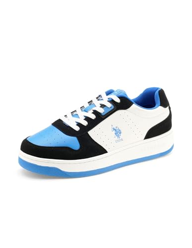 U.S. POLO ASSN. Men Oakley Blue Retro Court Sneakers - (UK11) (US12) (2FD23603B11)